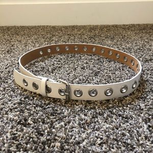 White trendy belt!!